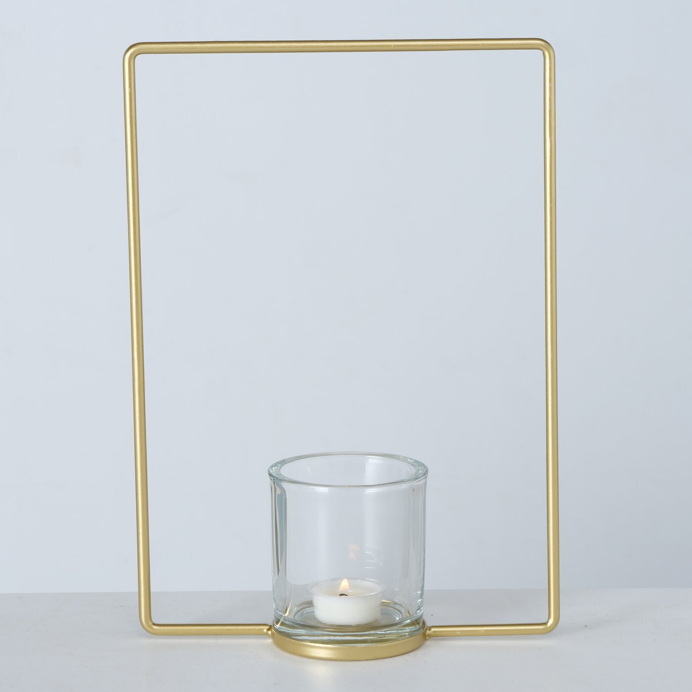 2er Set Teelichthalter Franjo, gold 