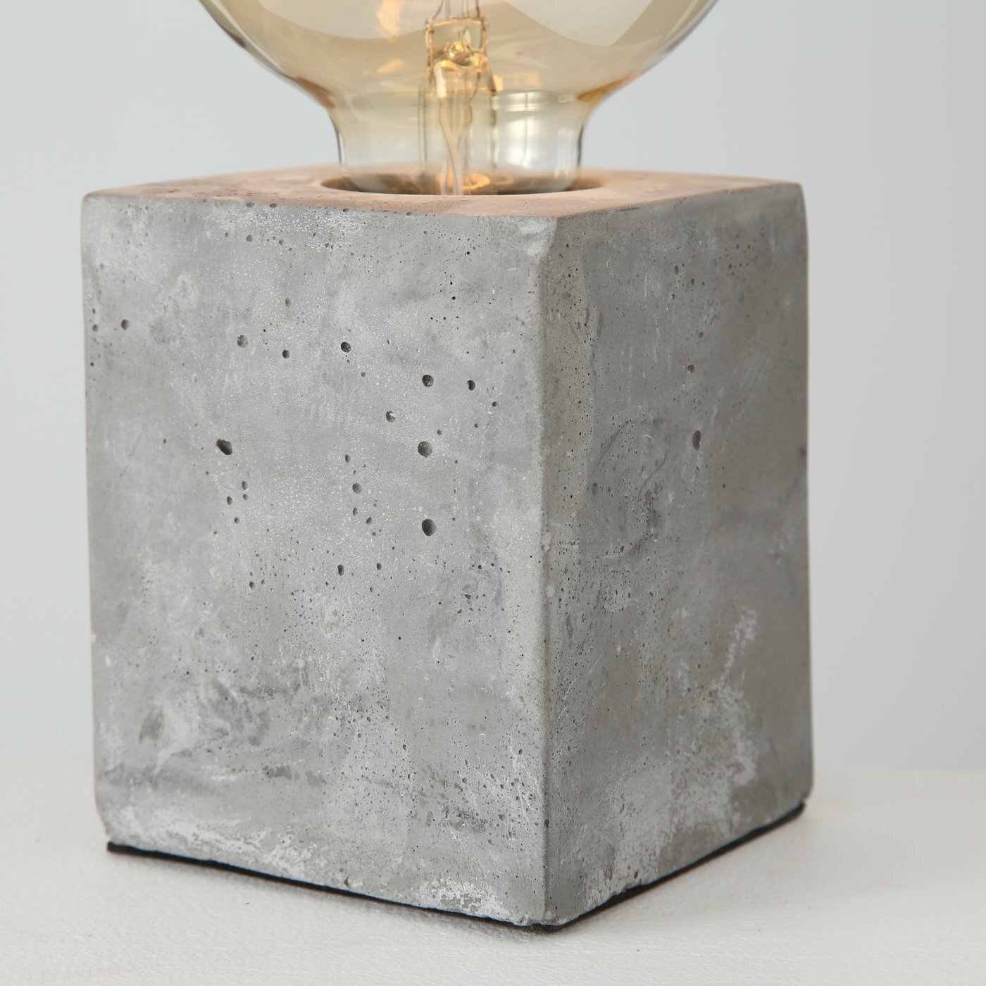 2er Set Tischleuchte Beton, grau 