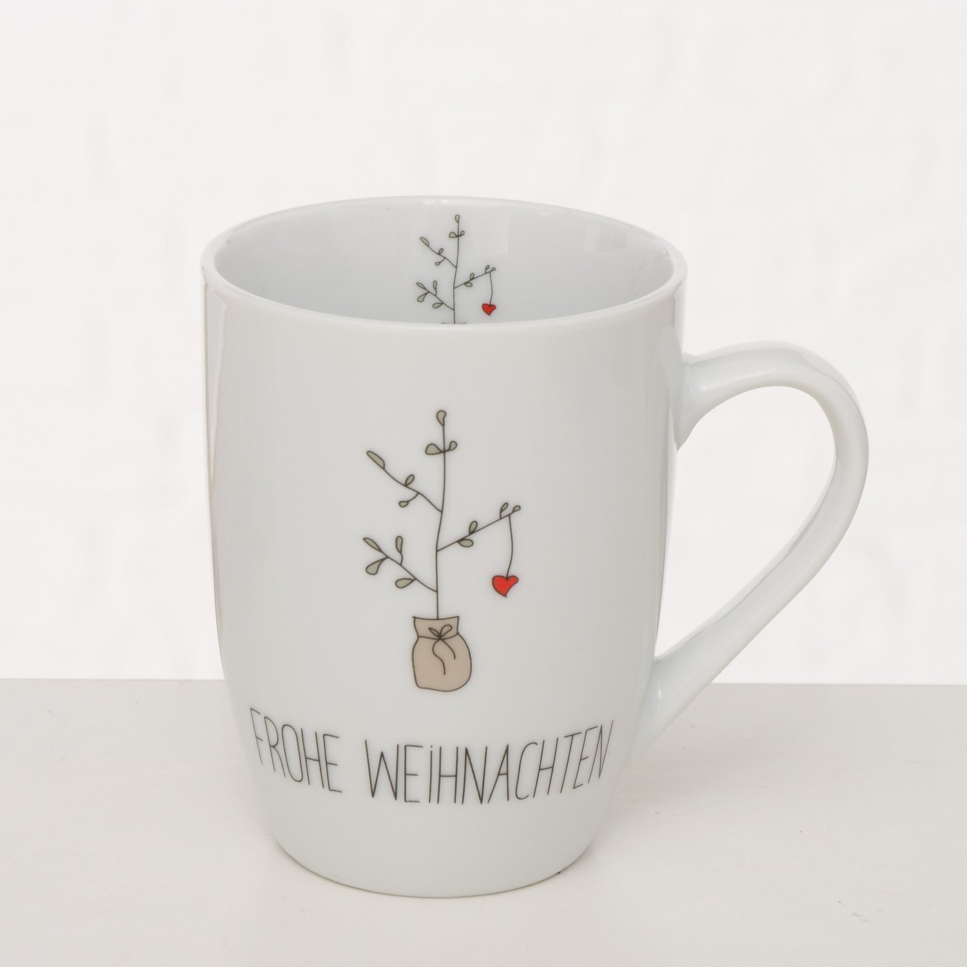 Becher Scribble, weiss 