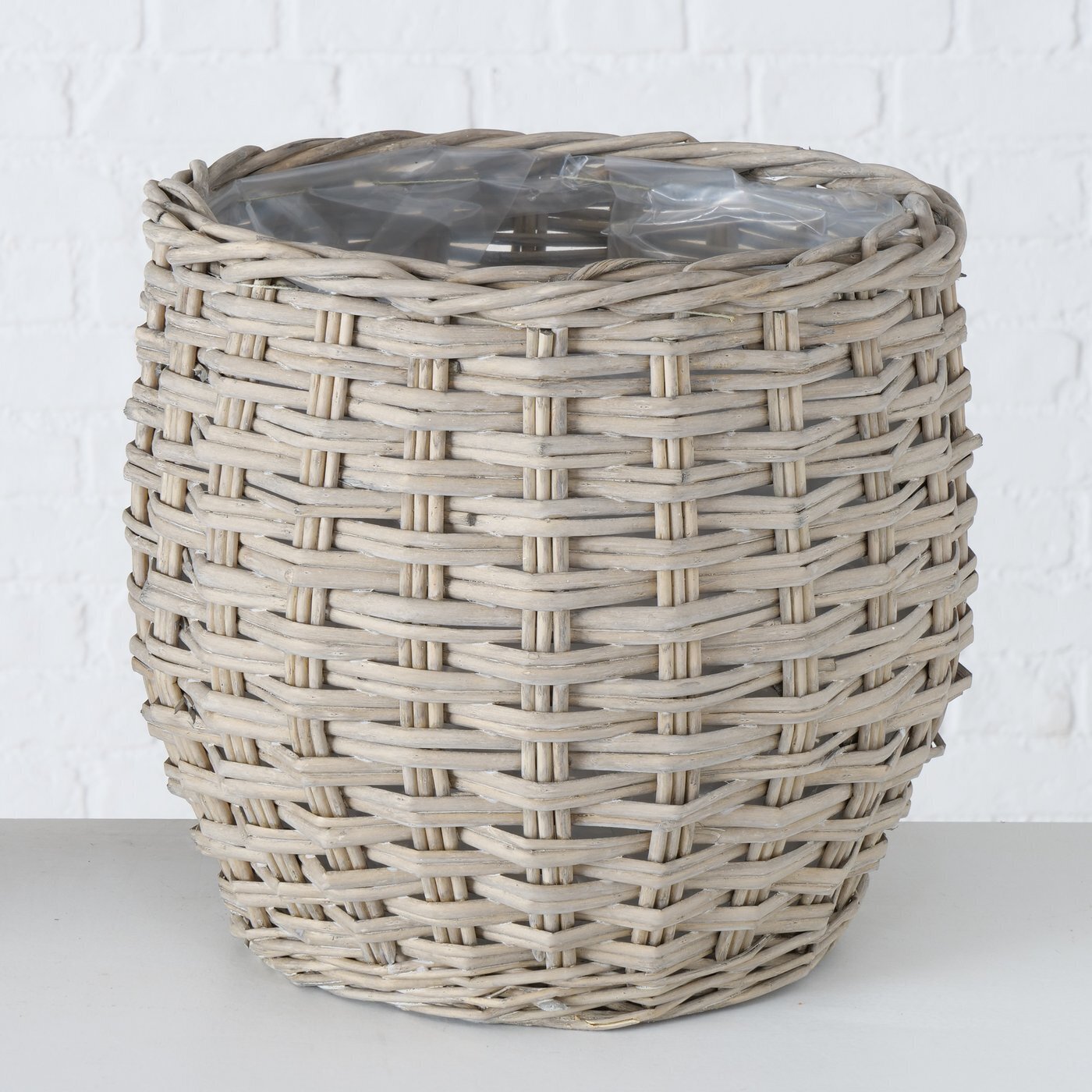 3er Set Blumentopf Pflanzkorb Malonia, natur