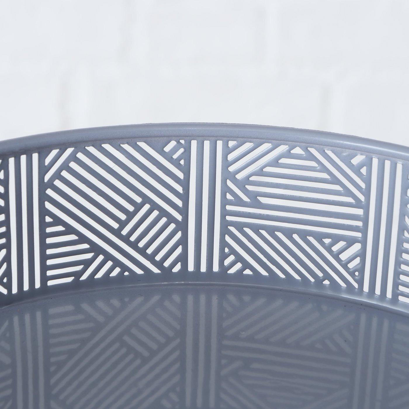 3er Set Dekotablett Solveig, blau 