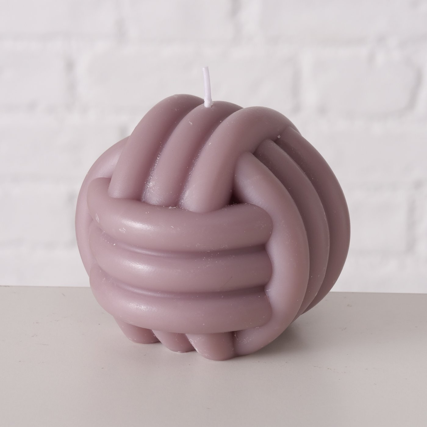 3er Set Kerze in Sonderformen, diverse Knot