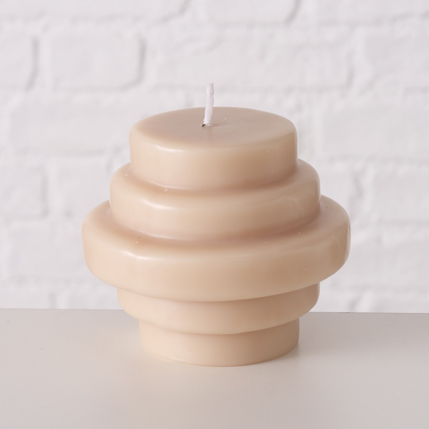 3er Set Kerze in Sonderformen, diverse Trapeca