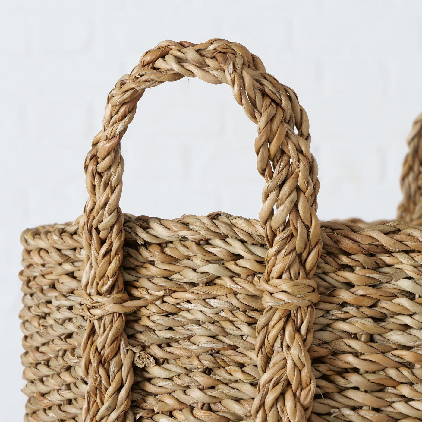 3er Set Korb Sophy aus Seegras, natur Ø33-40 x H31-40 cm