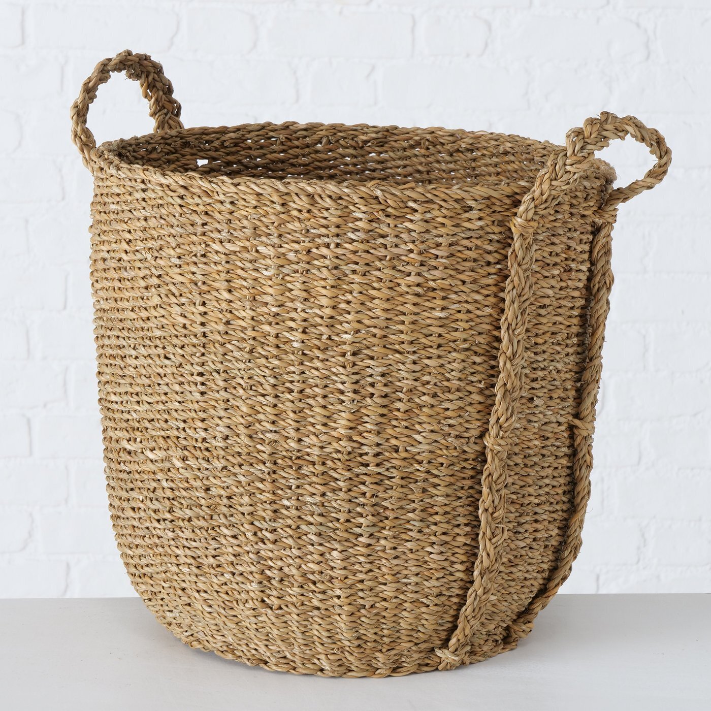 3er Set Korb Sophy aus Seegras, natur Ø33-40 x H31-40 cm