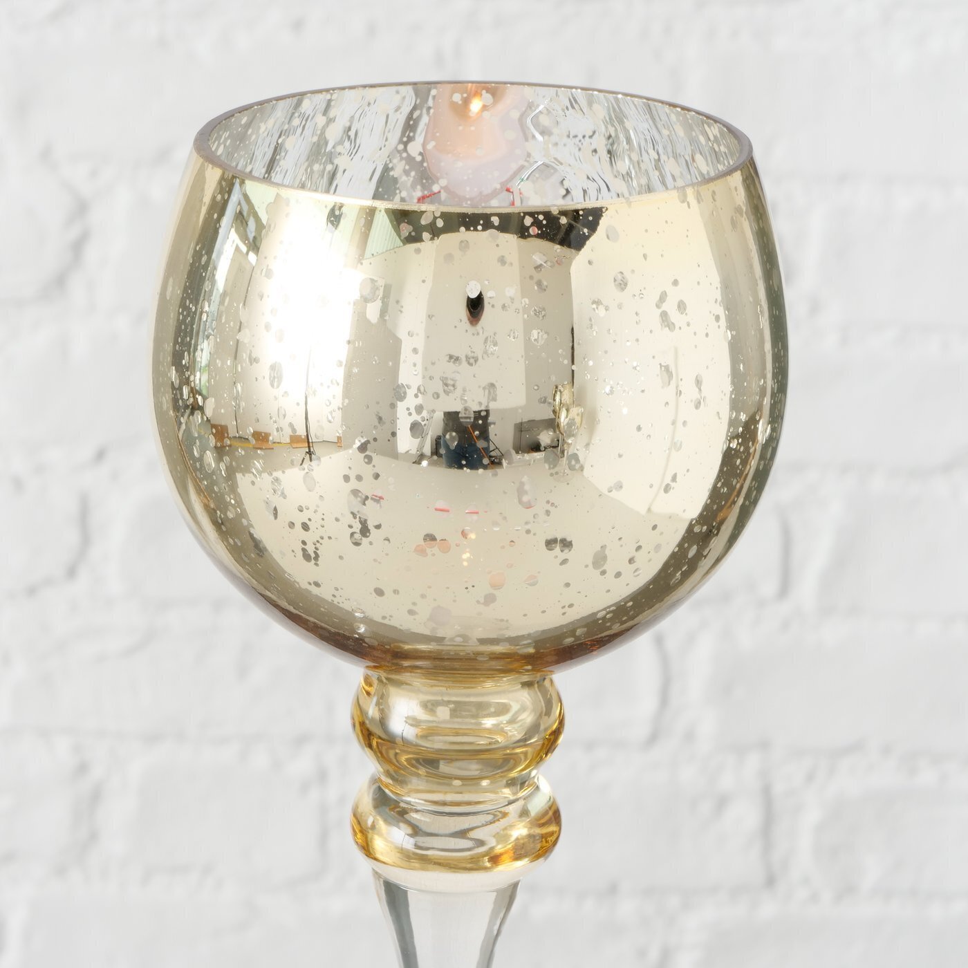 3er Set Windlicht Manou silber, gold 