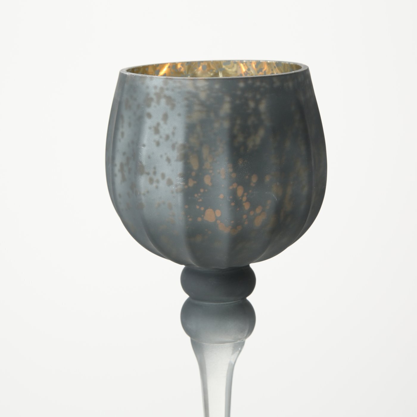 3er Set Windlicht Manou silber, schwarz 