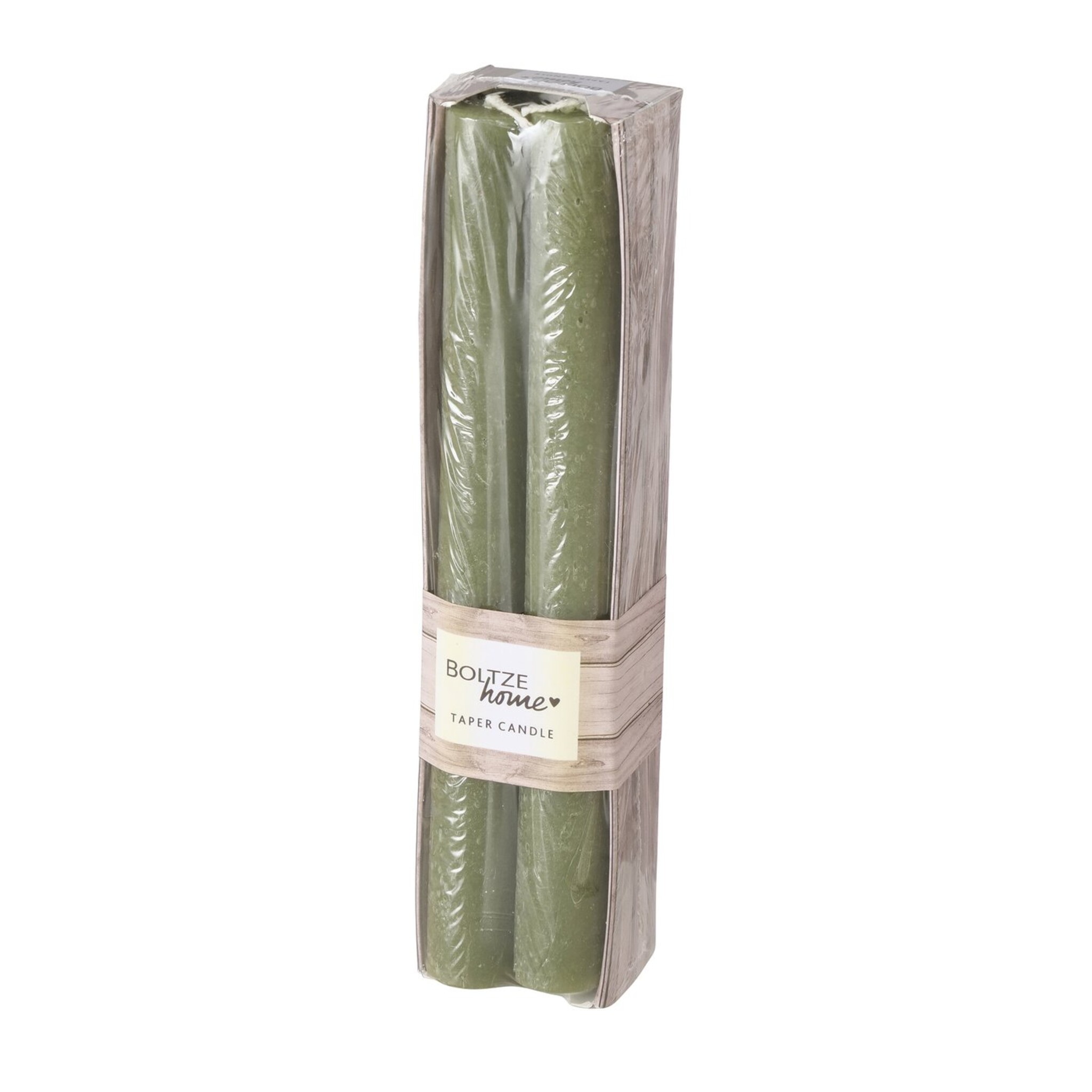 4er Set Stabkerze Melia, grün