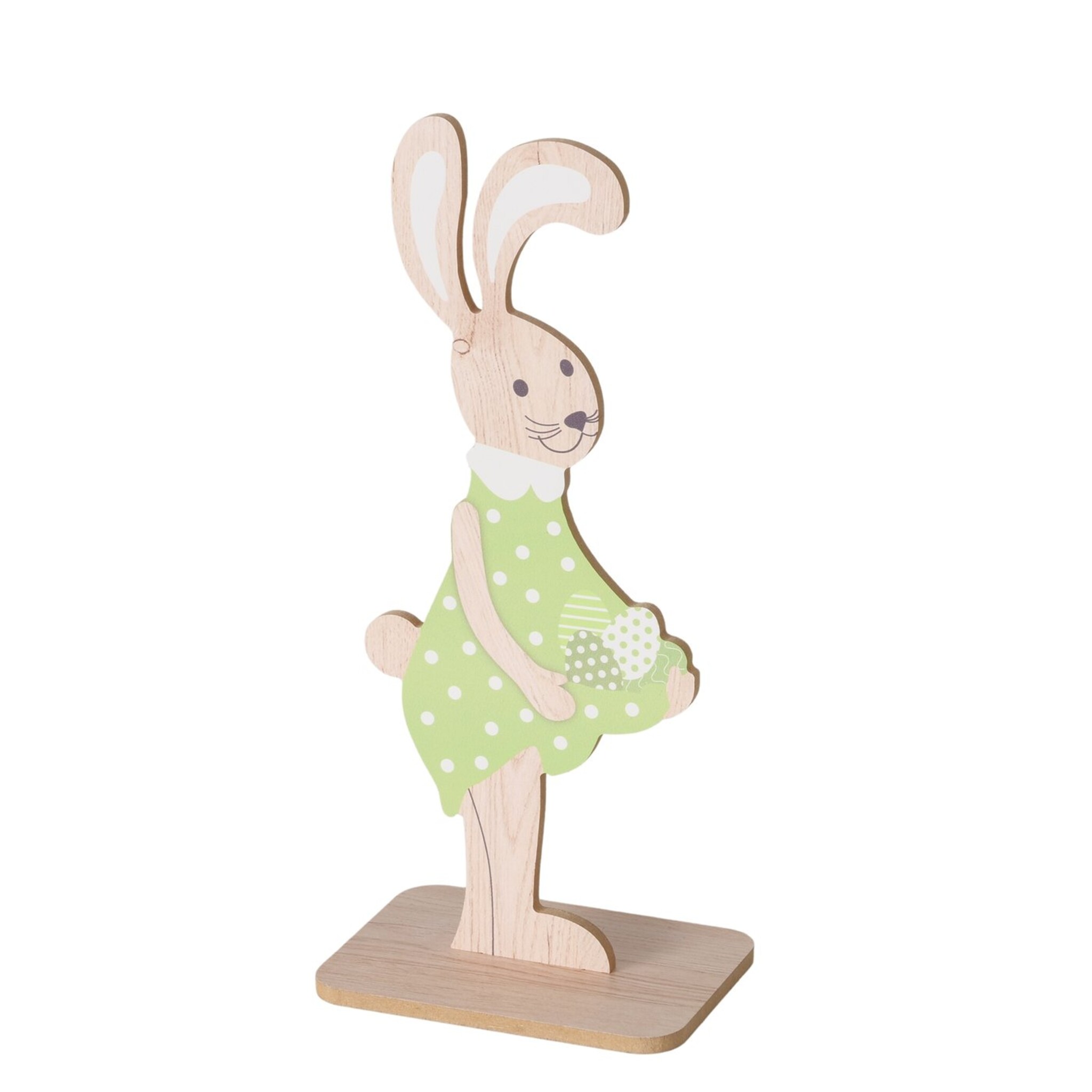 Aufsteller Osterfigur Osterhase Filly, grün 30 x 13 cm