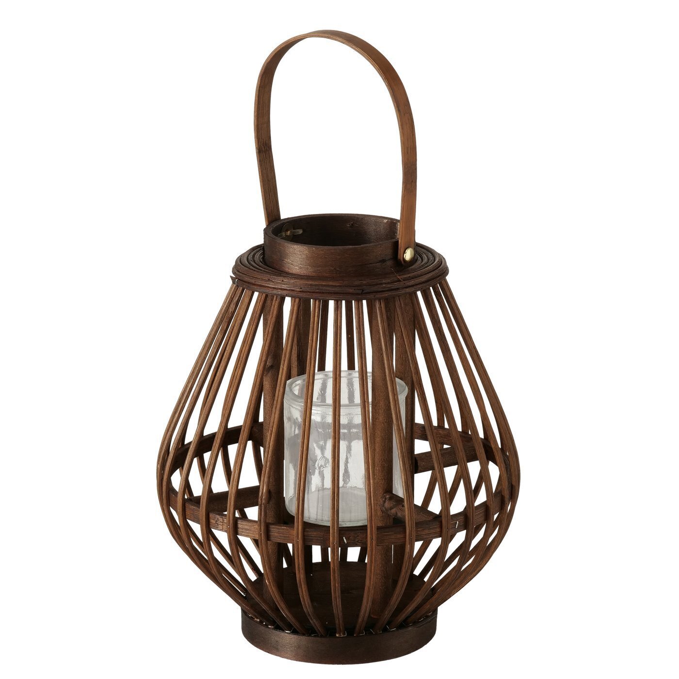 Bambus Windlicht Tomke, natur 27 cm, Ø 23 cm