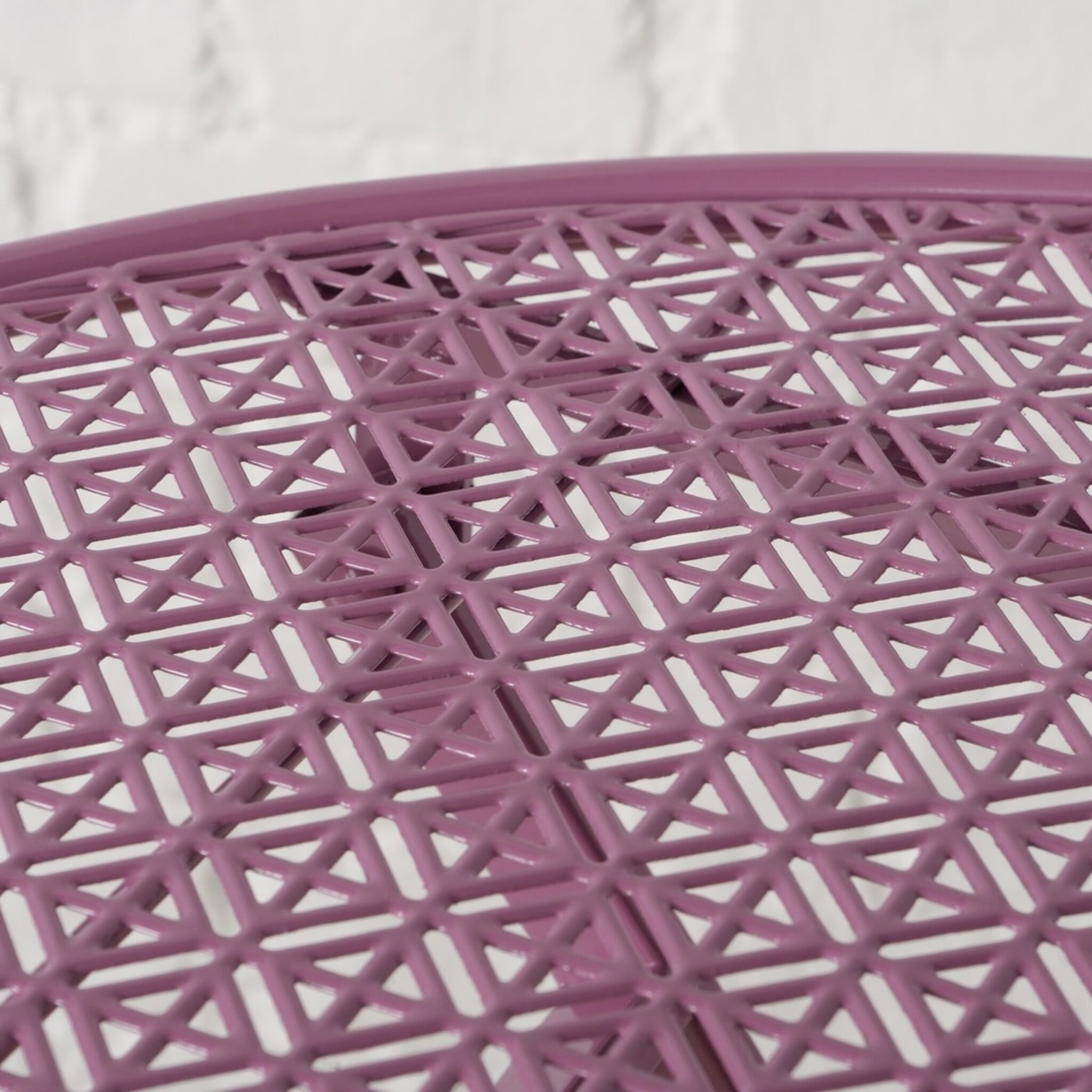 Bistro Tisch mit 2 Stühle Clarissa, violett 