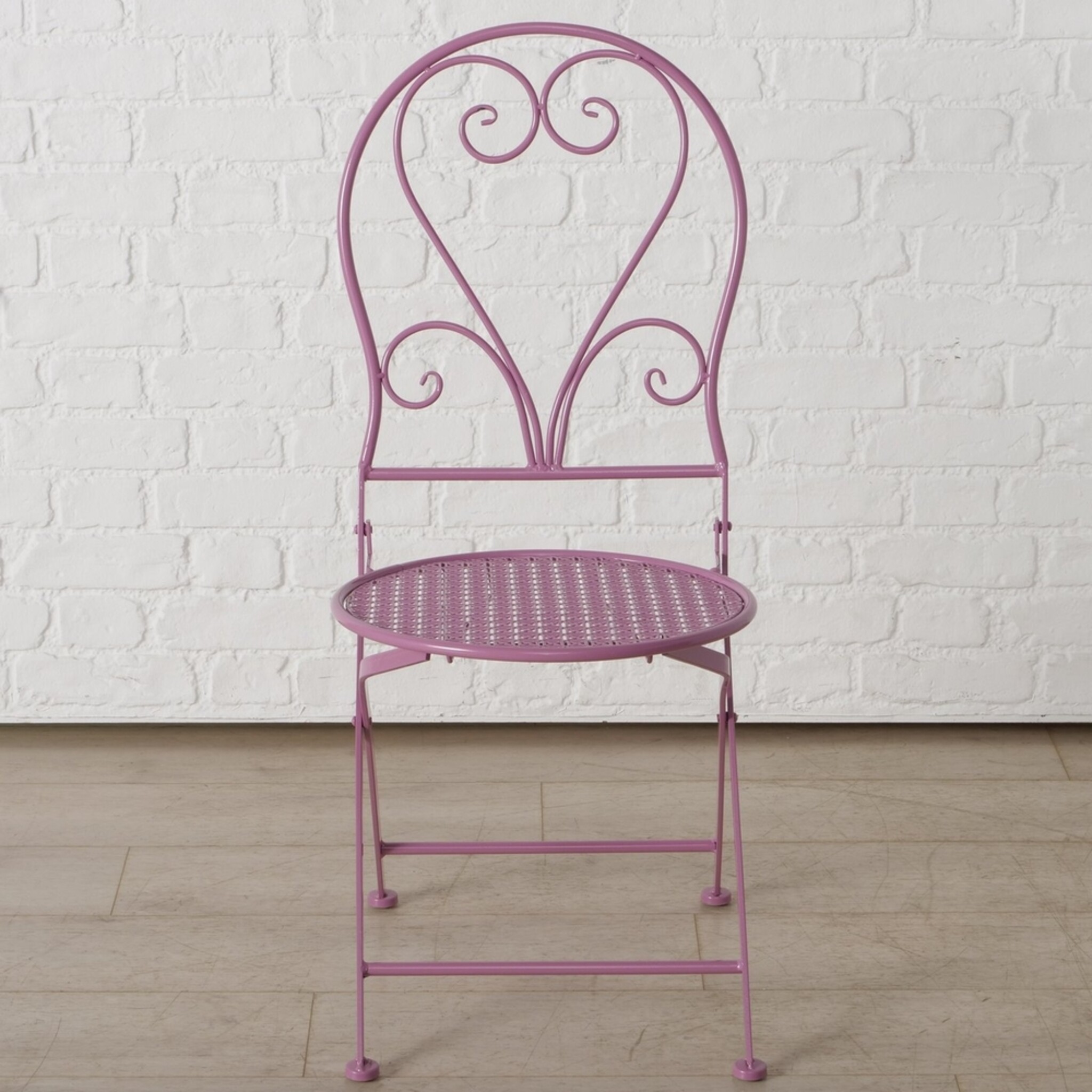 Bistro Tisch mit 2 Stühle Clarissa, violett 