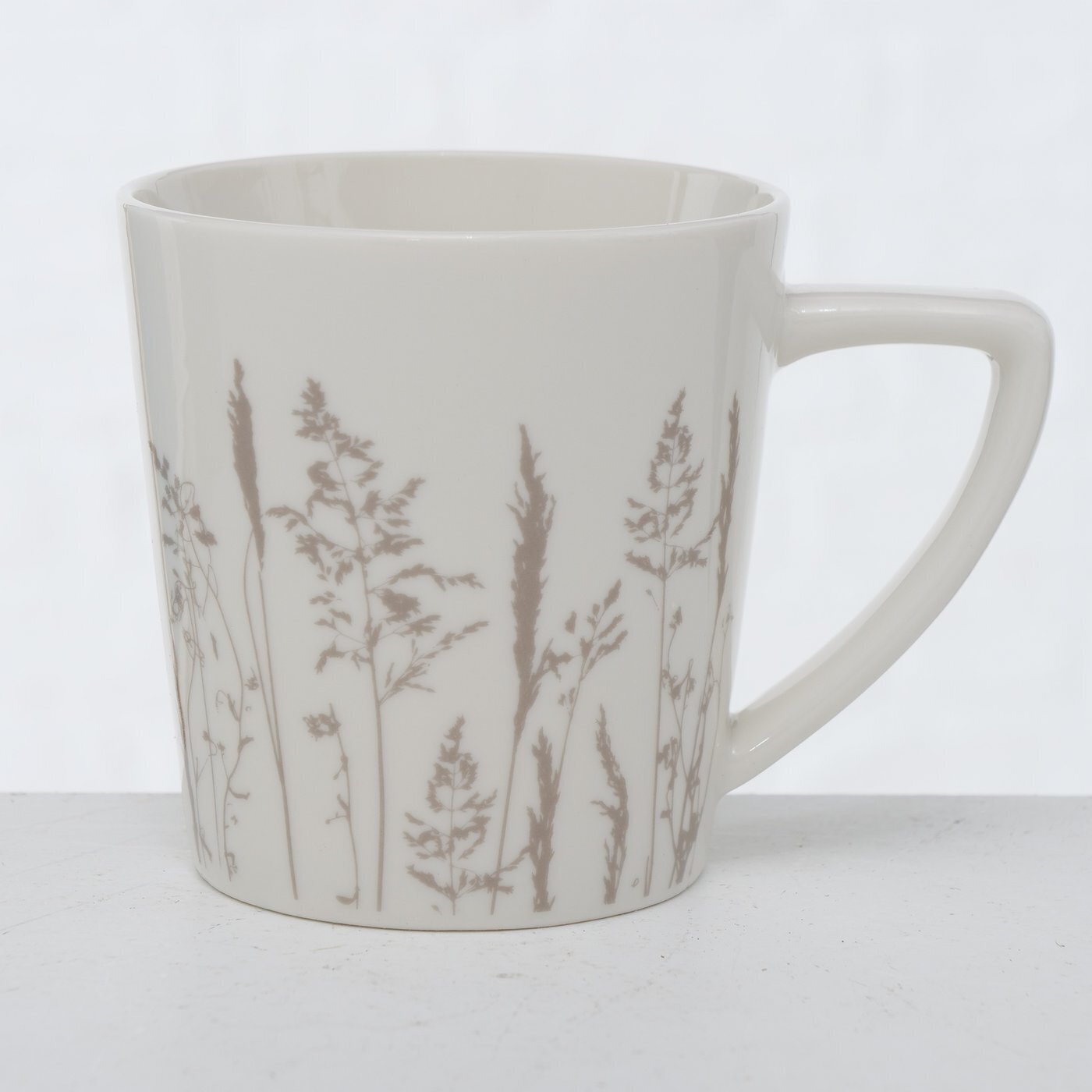 Becher Gräser 2er Set, weiss 