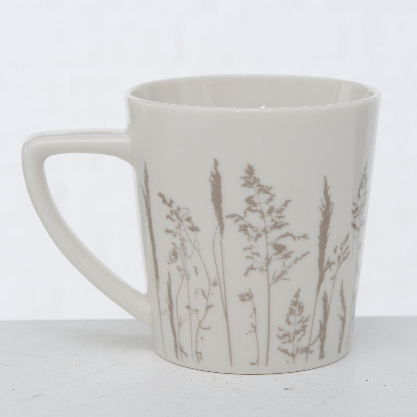 Becher Gräser 2er Set, weiss 