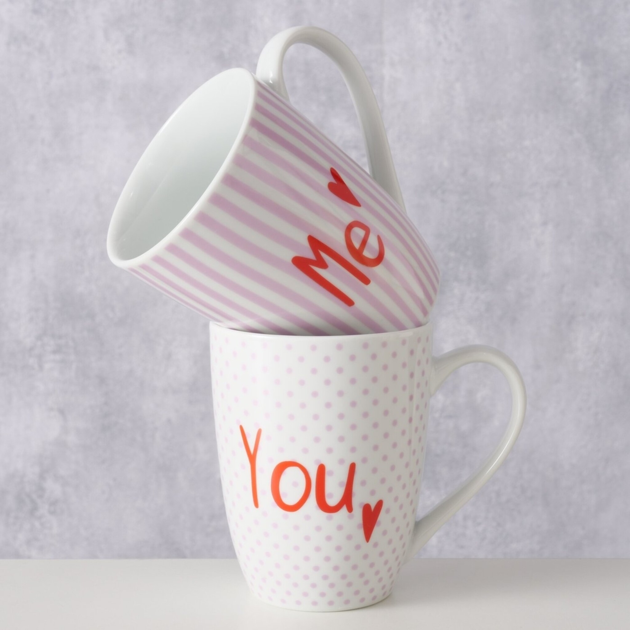 Becher Ladina, 2 tlg., rot 