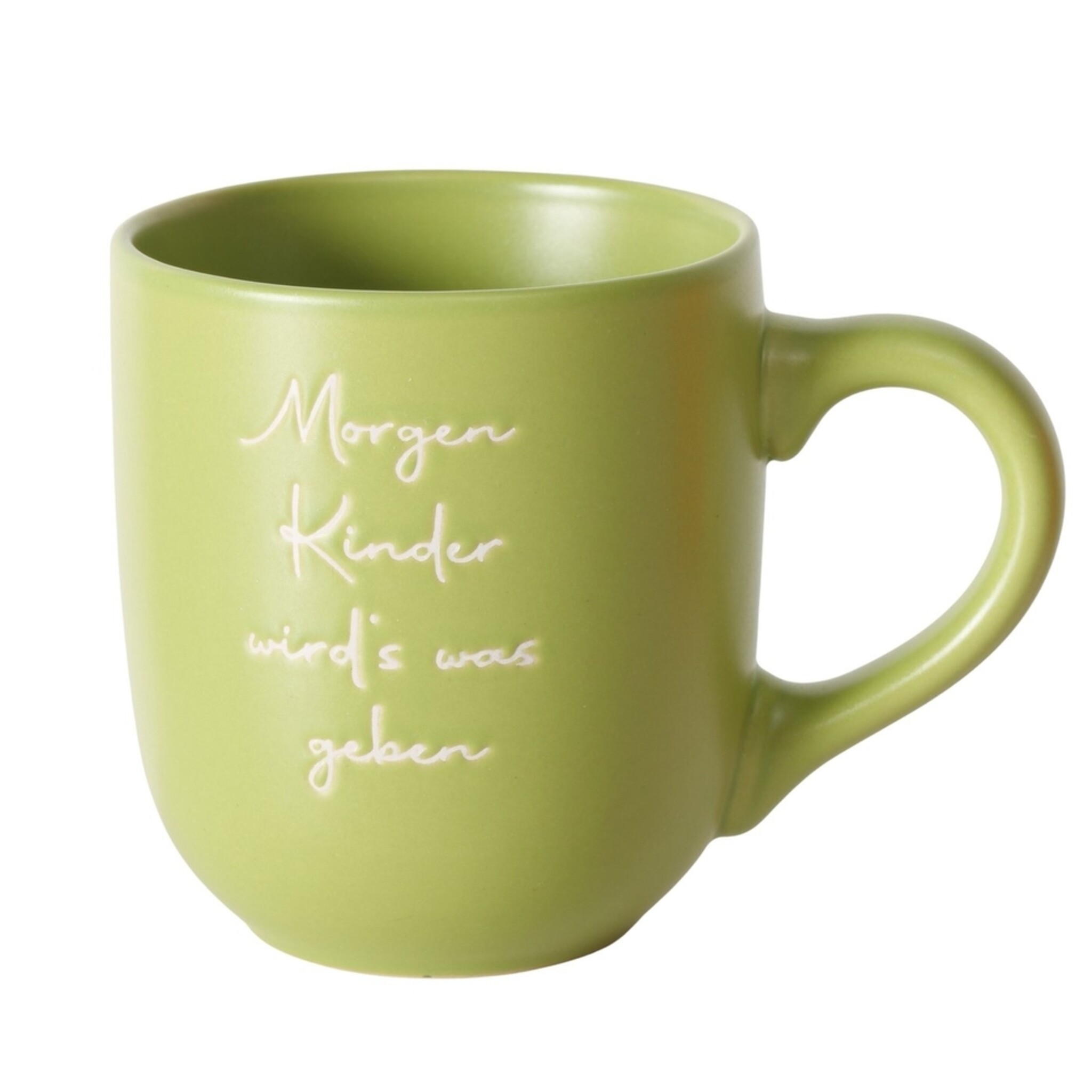 Weihnachtsbecher Lieder, grün 