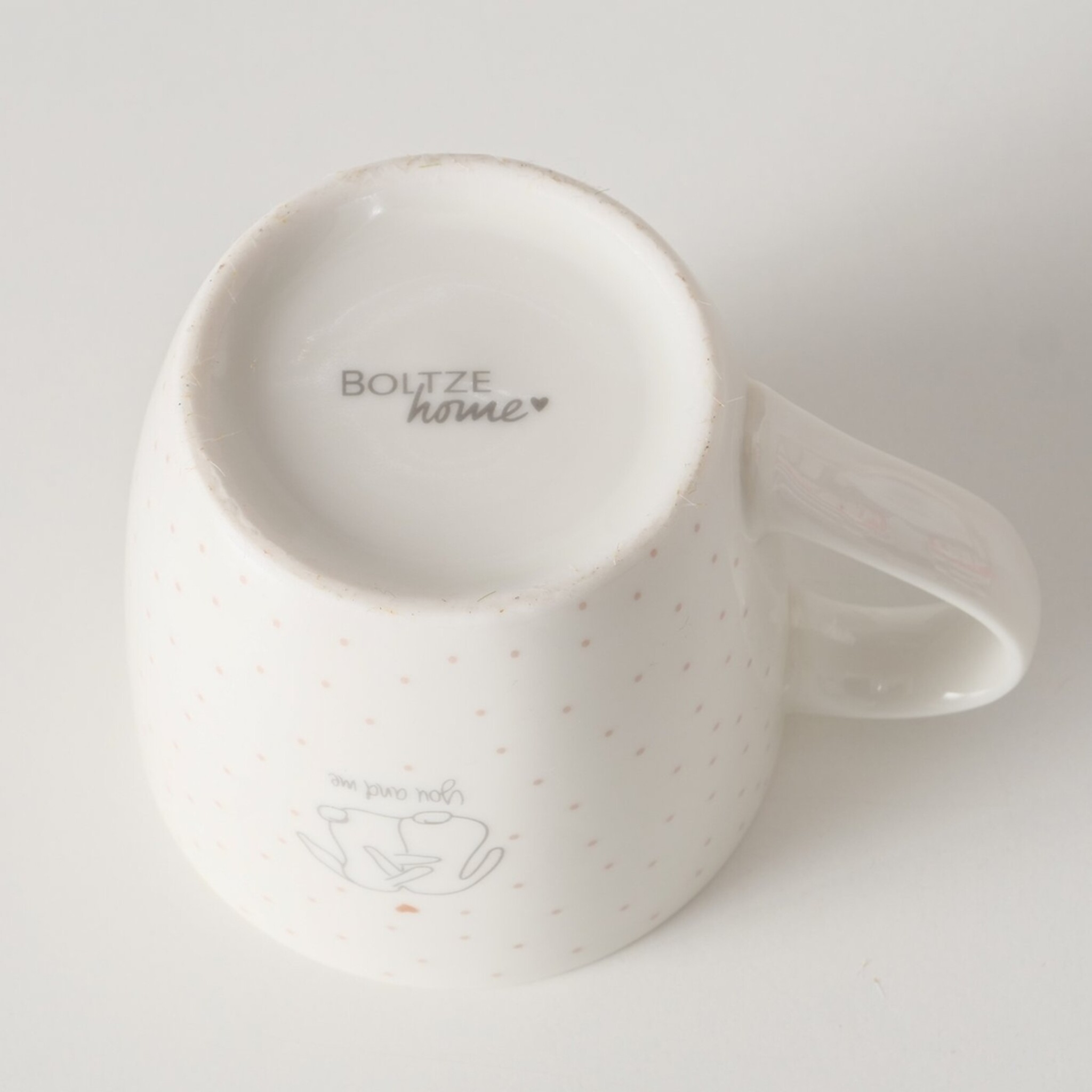 Becher You&Me, 2er Set, weiss 