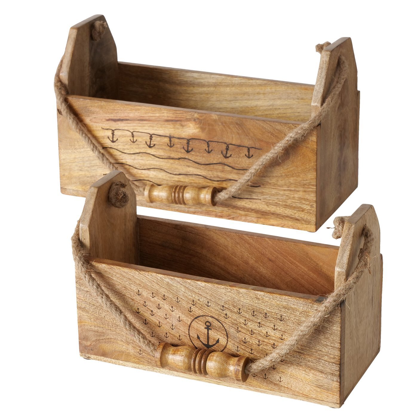 Box Büsum, 2er-Set, braun 