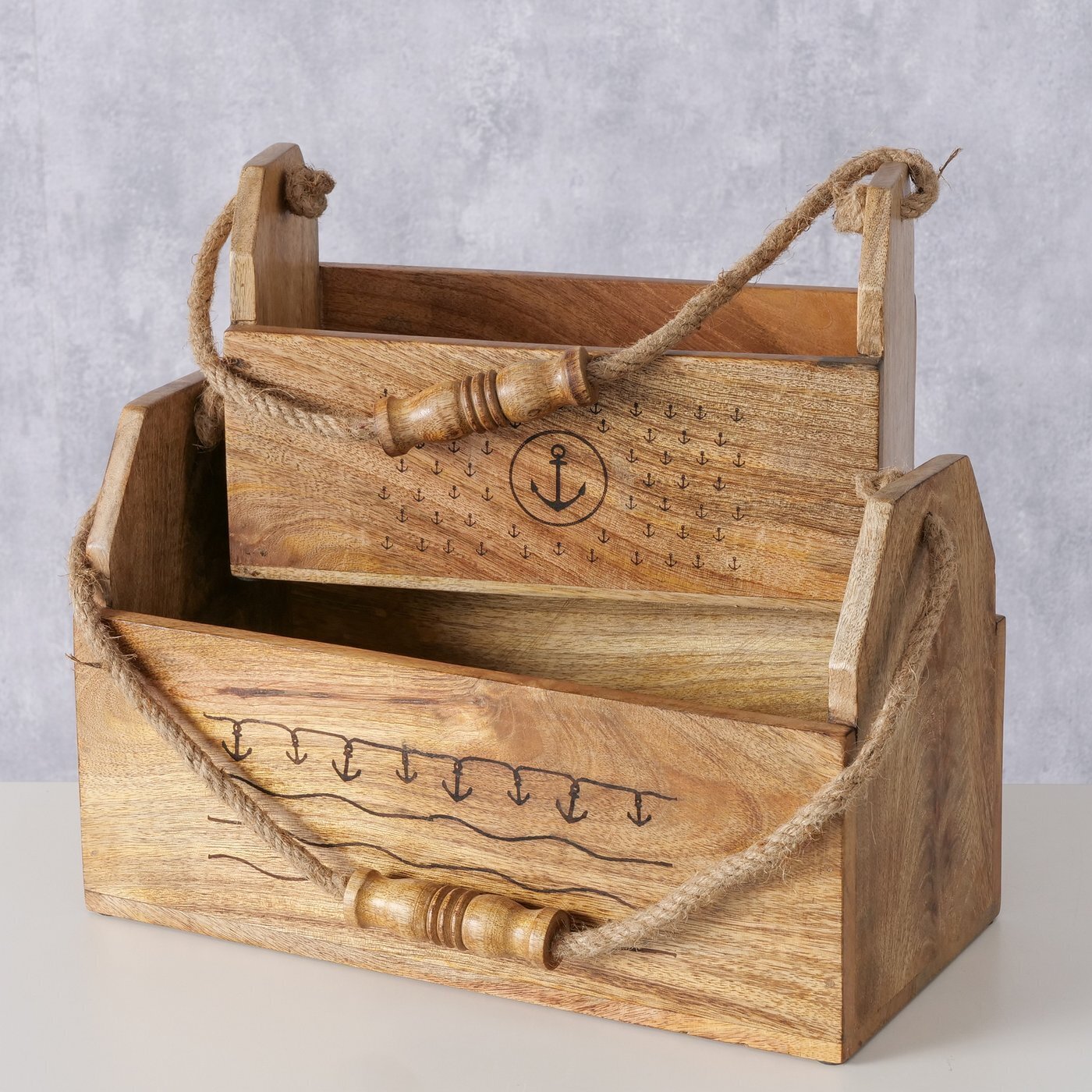 Box Büsum, 2er-Set, braun 