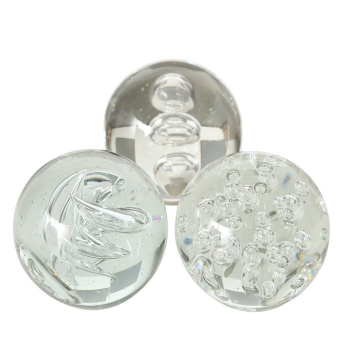 Briefbeschwerer Clear aus Glas, klar Ø 9 cm