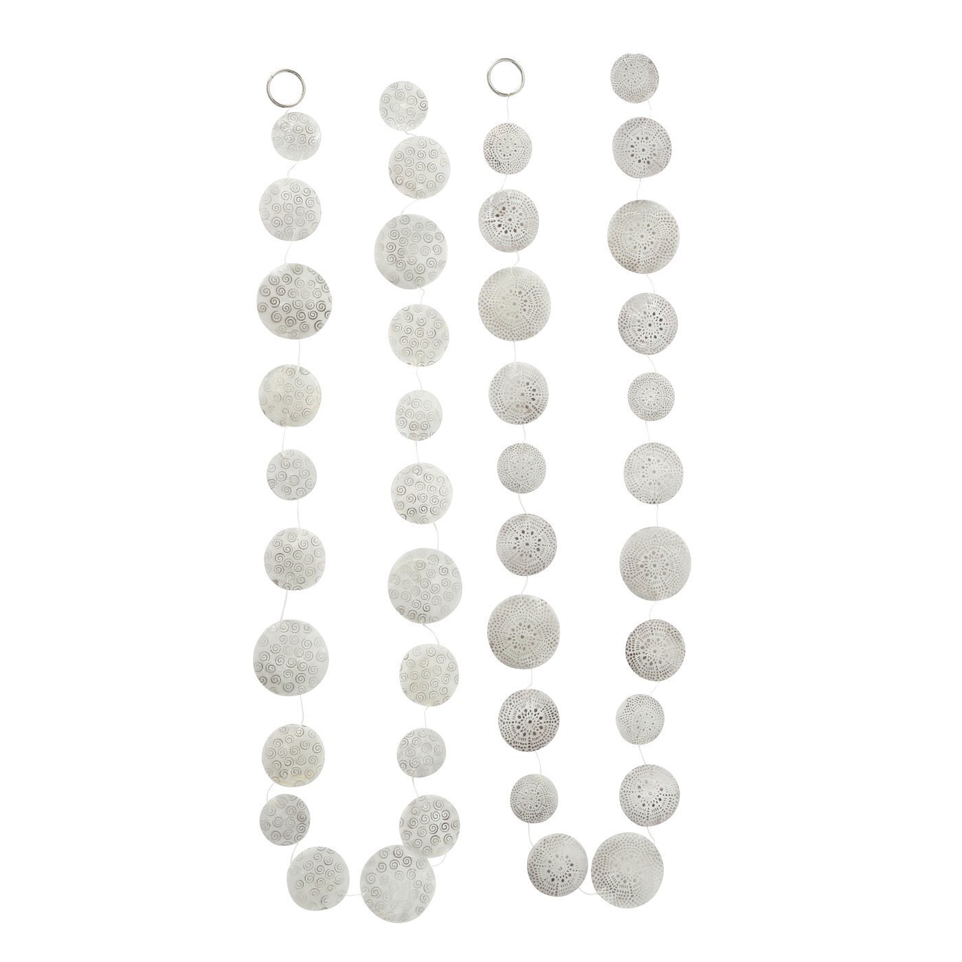 Capiz Girlande Perlmutt, weiss 