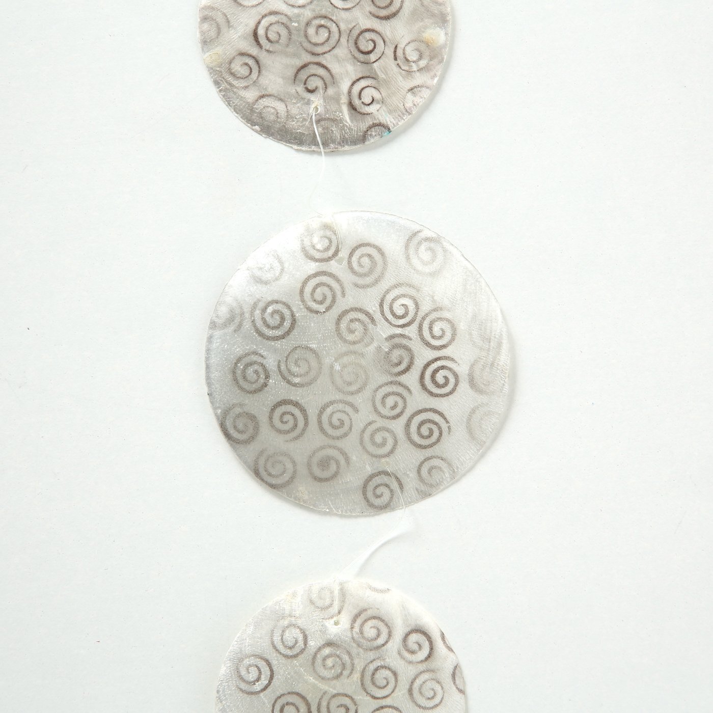 Capiz Girlande Perlmutt, weiss 