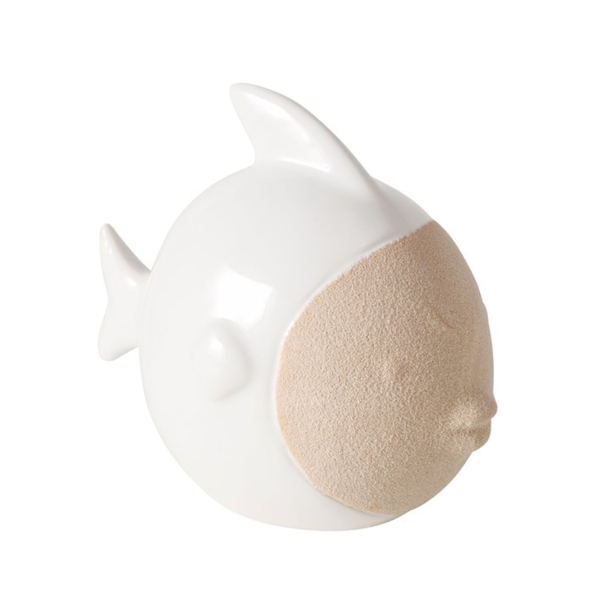 Deko Figur Shelby Fisch, weiss 15 x 9 x 13 cm