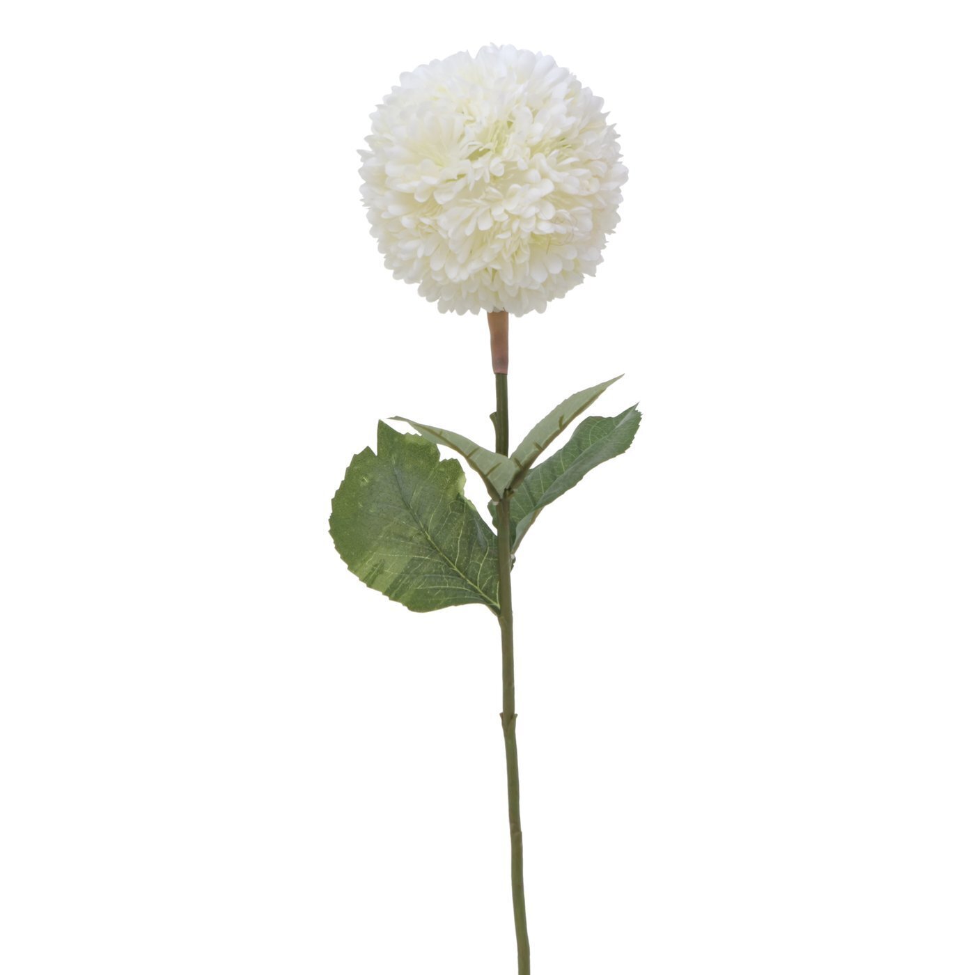 Deko Stielblume Schneeball, weiss 