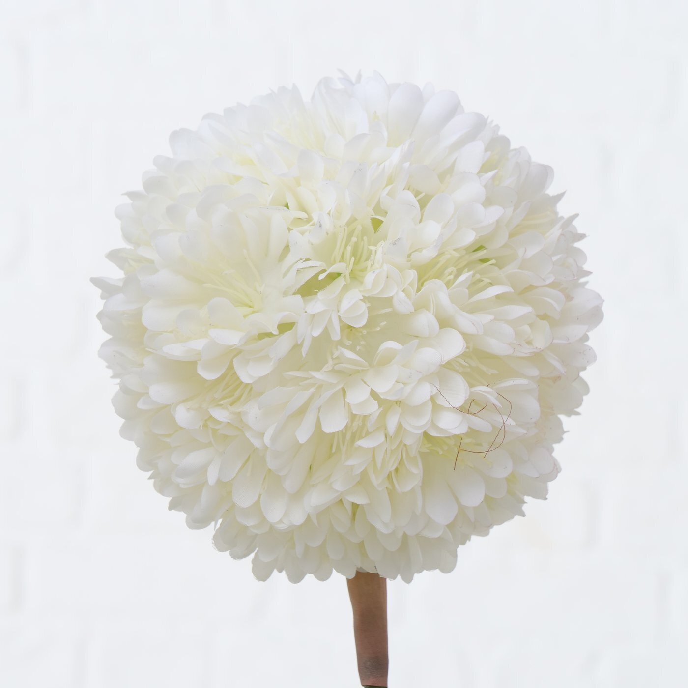 Deko Stielblume Schneeball, weiss 