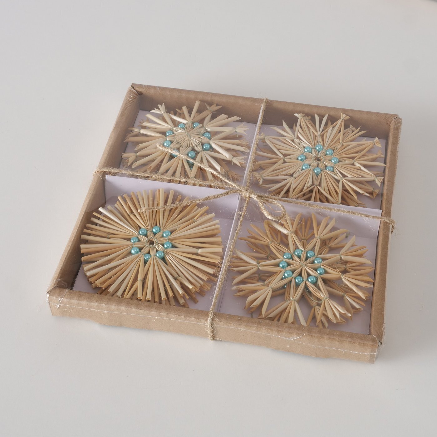 Dekoanhänger Clarina 12 tlg, natur 