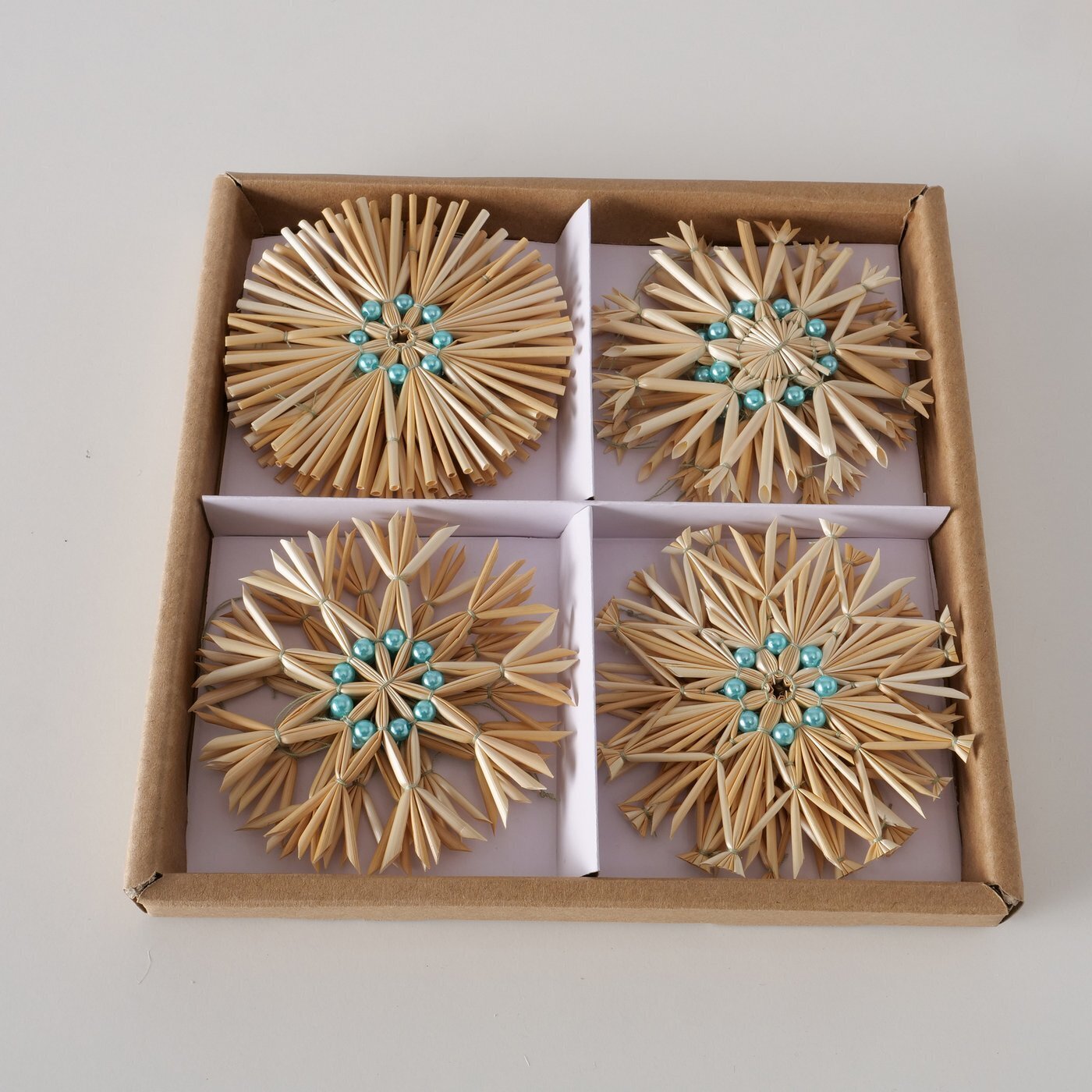 Dekoanhänger Clarina 12 tlg, natur 