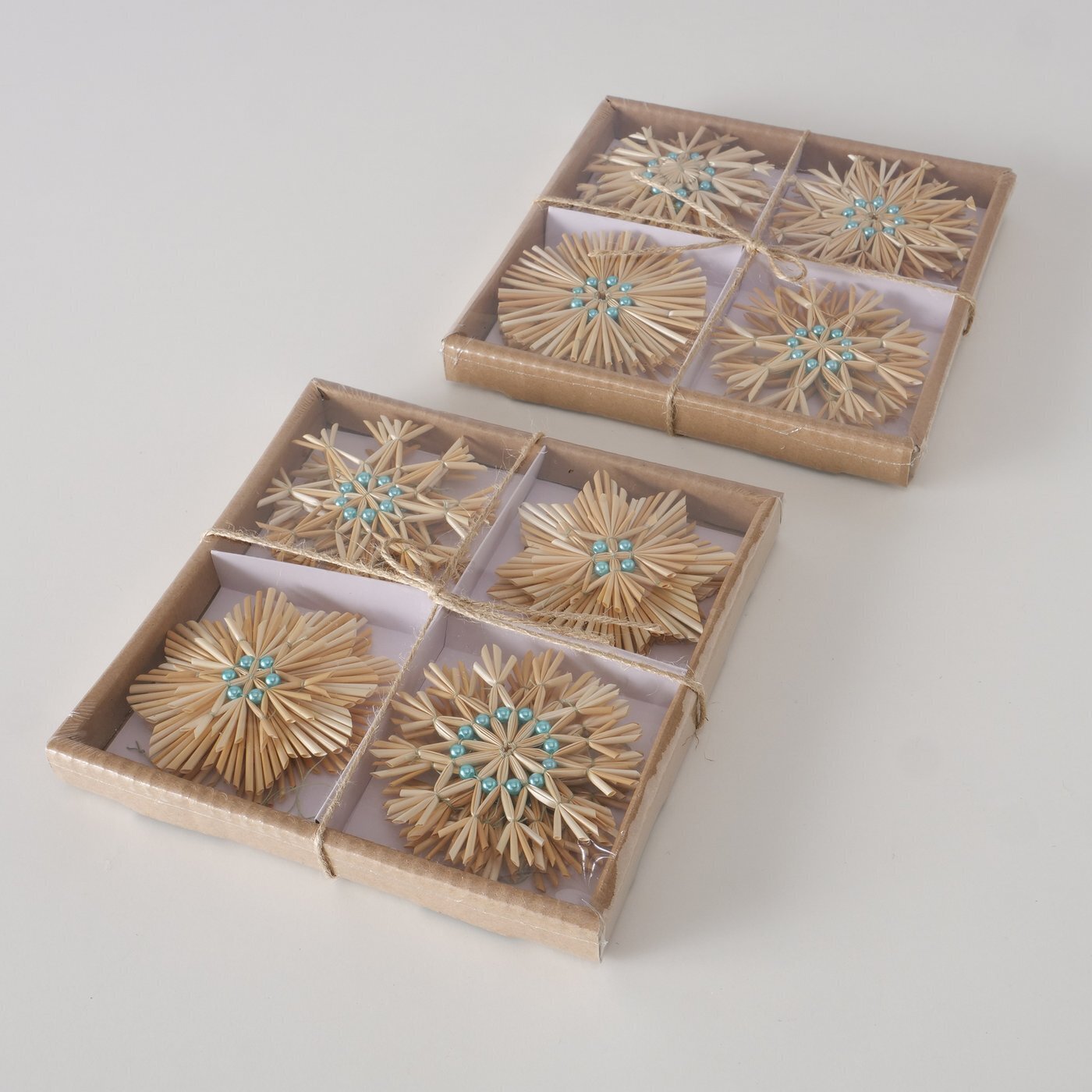 Dekoanhänger Clarina 12 tlg, natur 