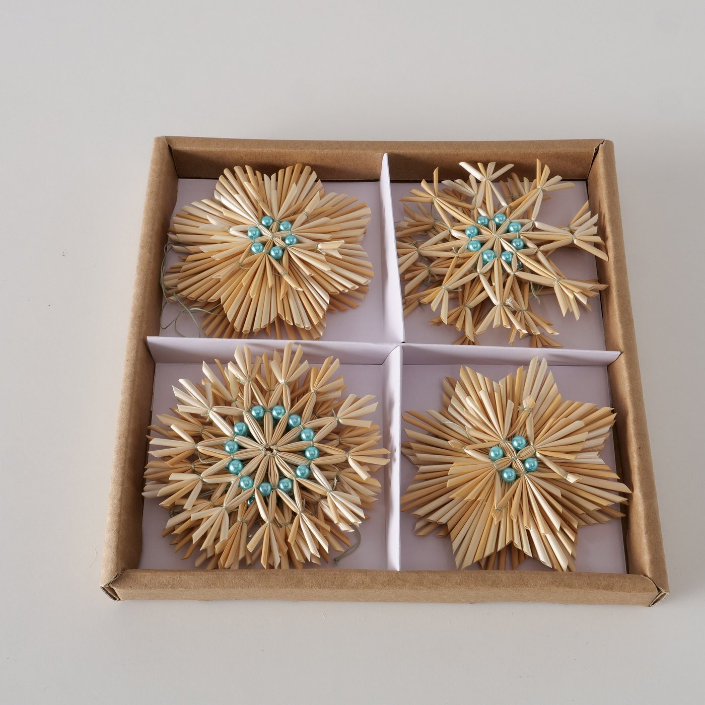 Dekoanhänger Clarina 12 tlg, natur 