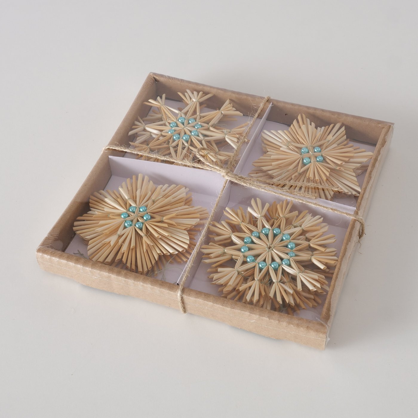 Dekoanhänger Clarina 12 tlg, natur 