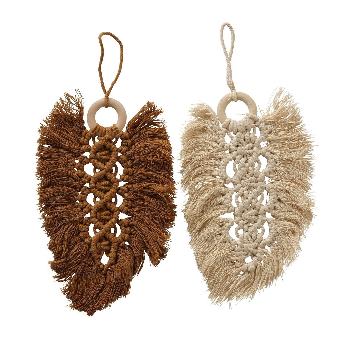 Dekoanhänger Cleve 2er Set, braun 