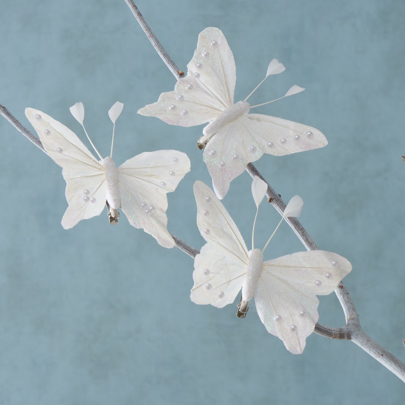 Dekoanhänger Florella 2-teilig, weiss 