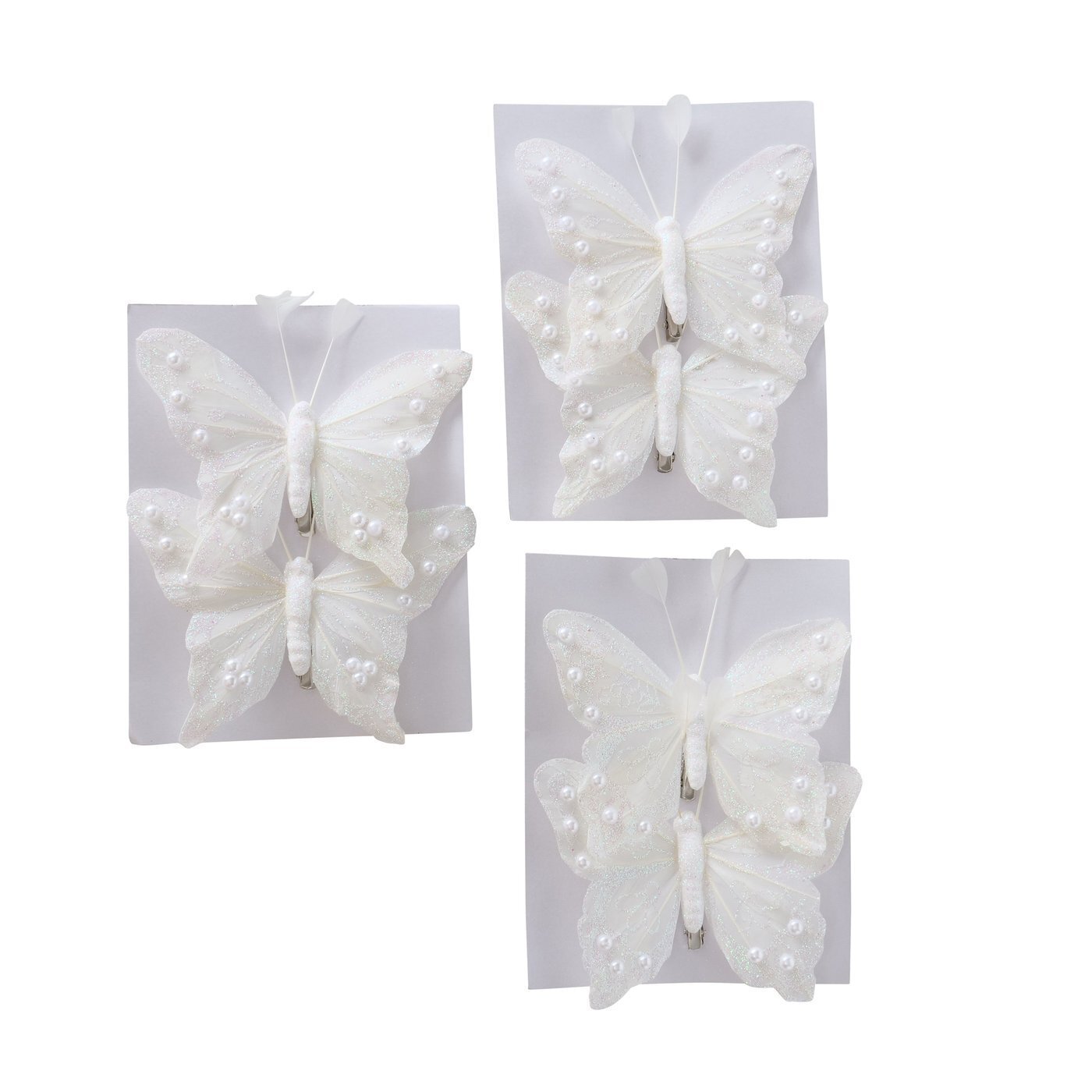 Dekoanhänger Florella 2-teilig, weiss 