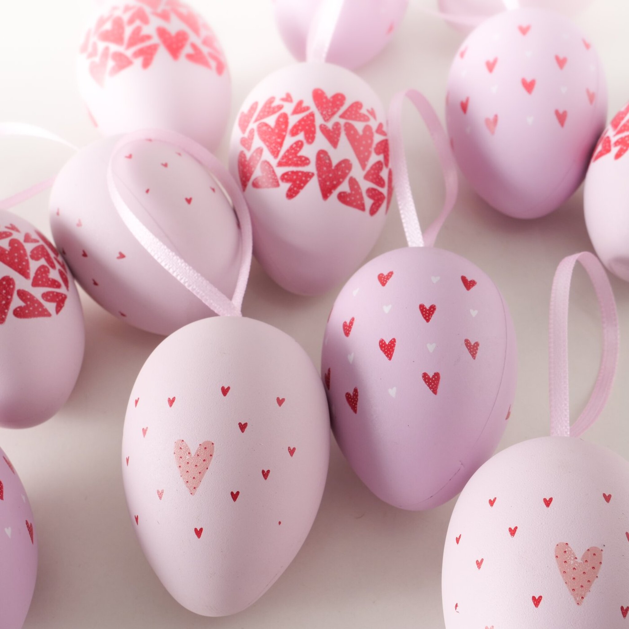 Dekoanhänger Ostereier Milena, rosa 