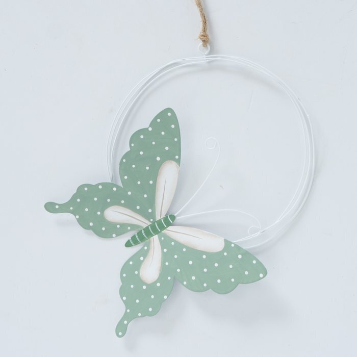 Dekoanhänger Selano mit Ring, grün 