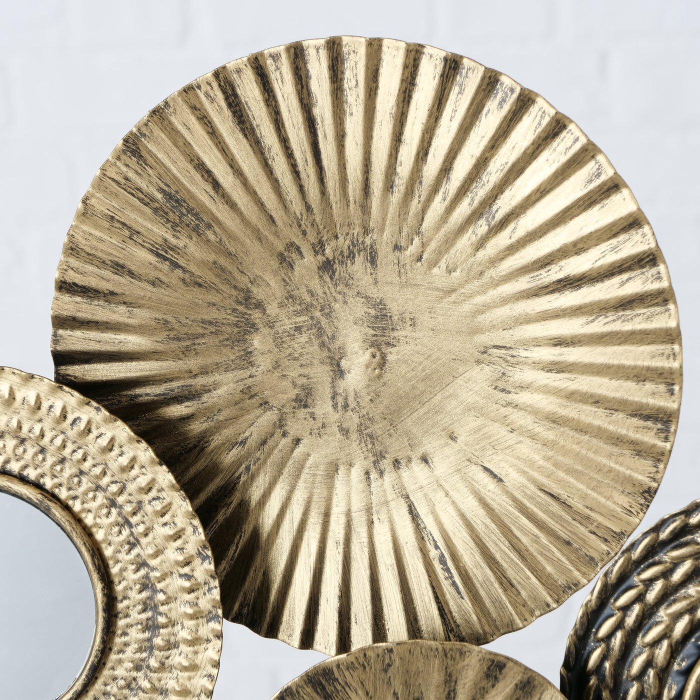 Dekoaufsteller Cavallo Kreise, gold 