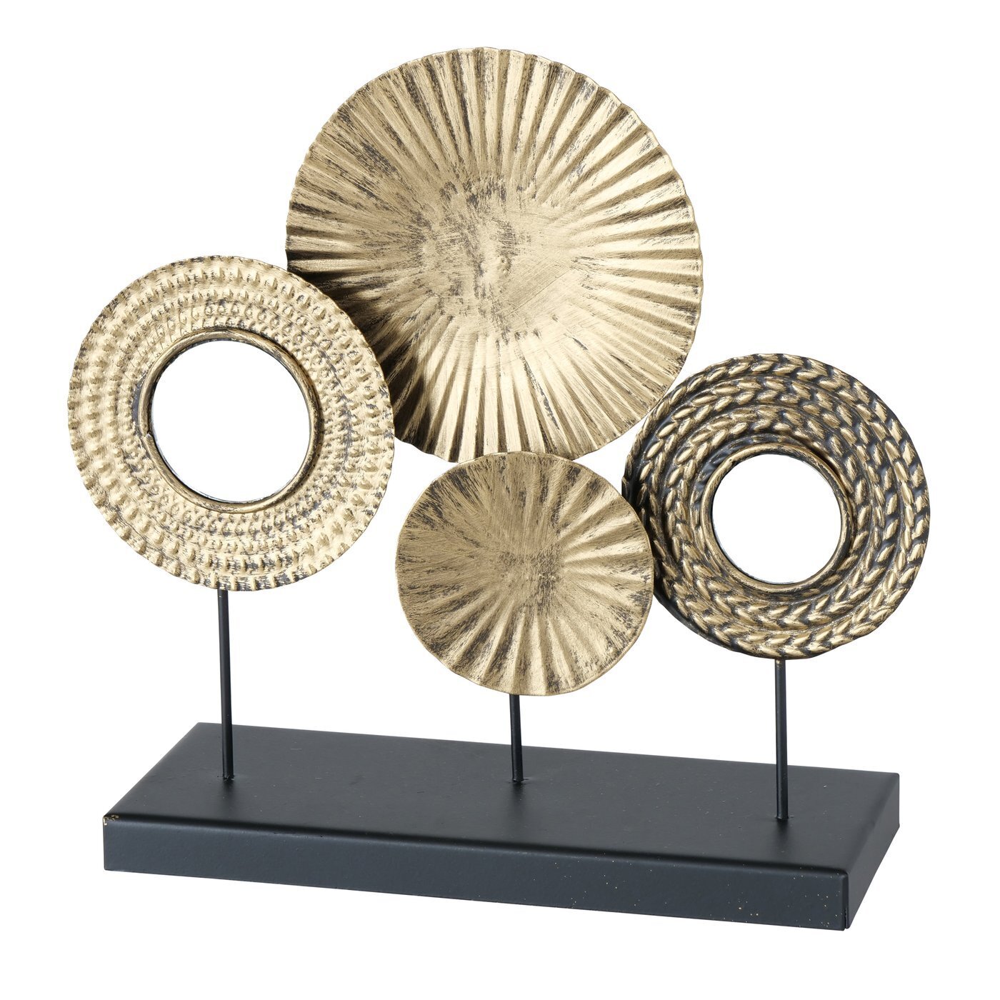 Dekoaufsteller Cavallo Kreise, gold 