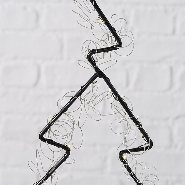 Dekoaufsteller Rhea, schwarz 25 x 5 x 33 cm