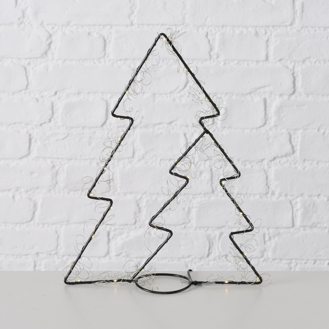 Dekoaufsteller Rhea, schwarz 25 x 5 x 33 cm