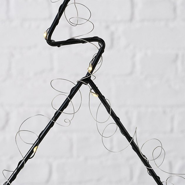 Dekoaufsteller Rhea, schwarz 33 x 5 x 45 cm