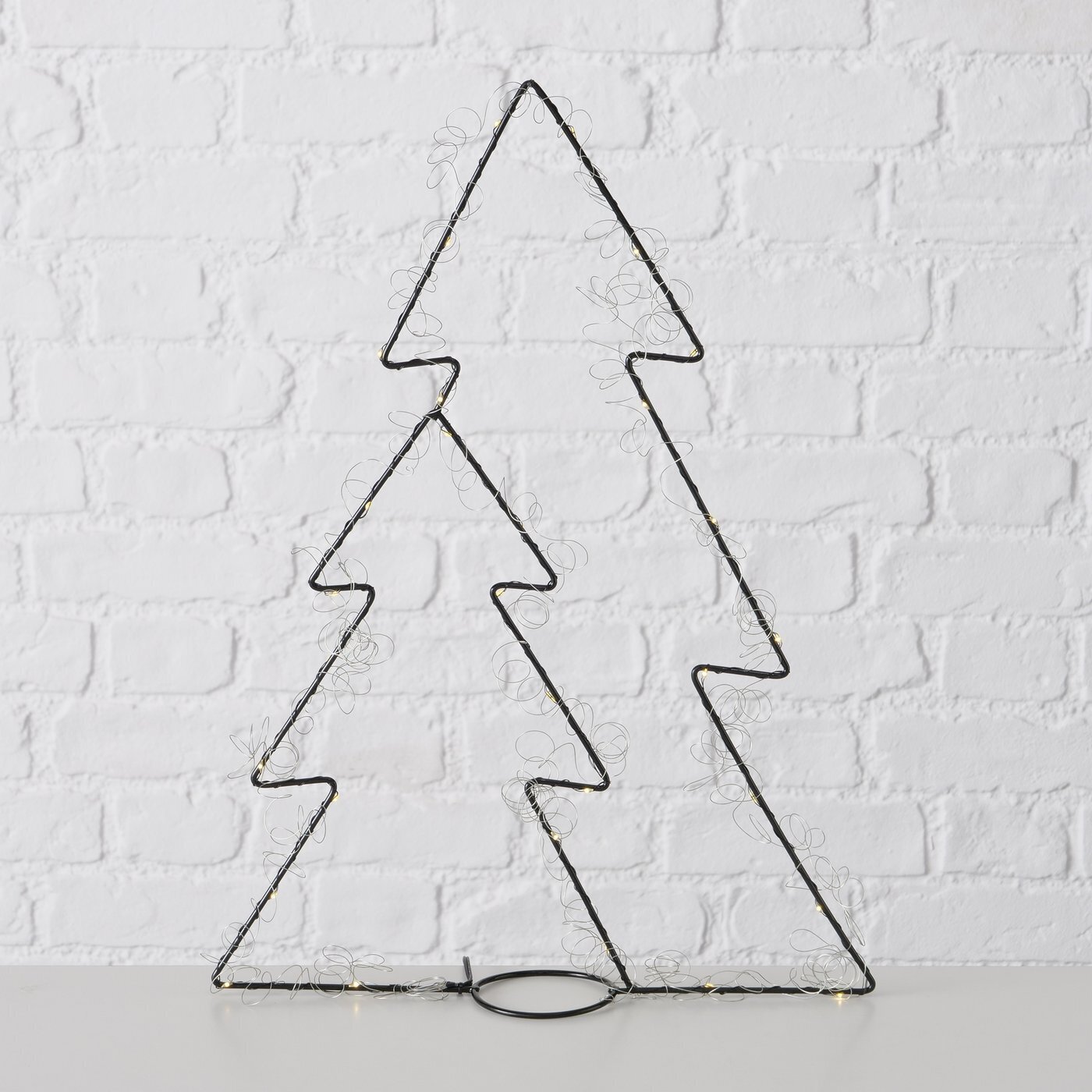 Dekoaufsteller Rhea, schwarz 33 x 5 x 45 cm