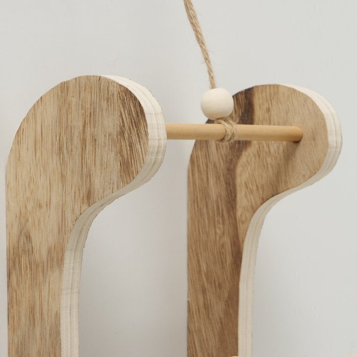 Dekoaufsteller Rocky, natur 