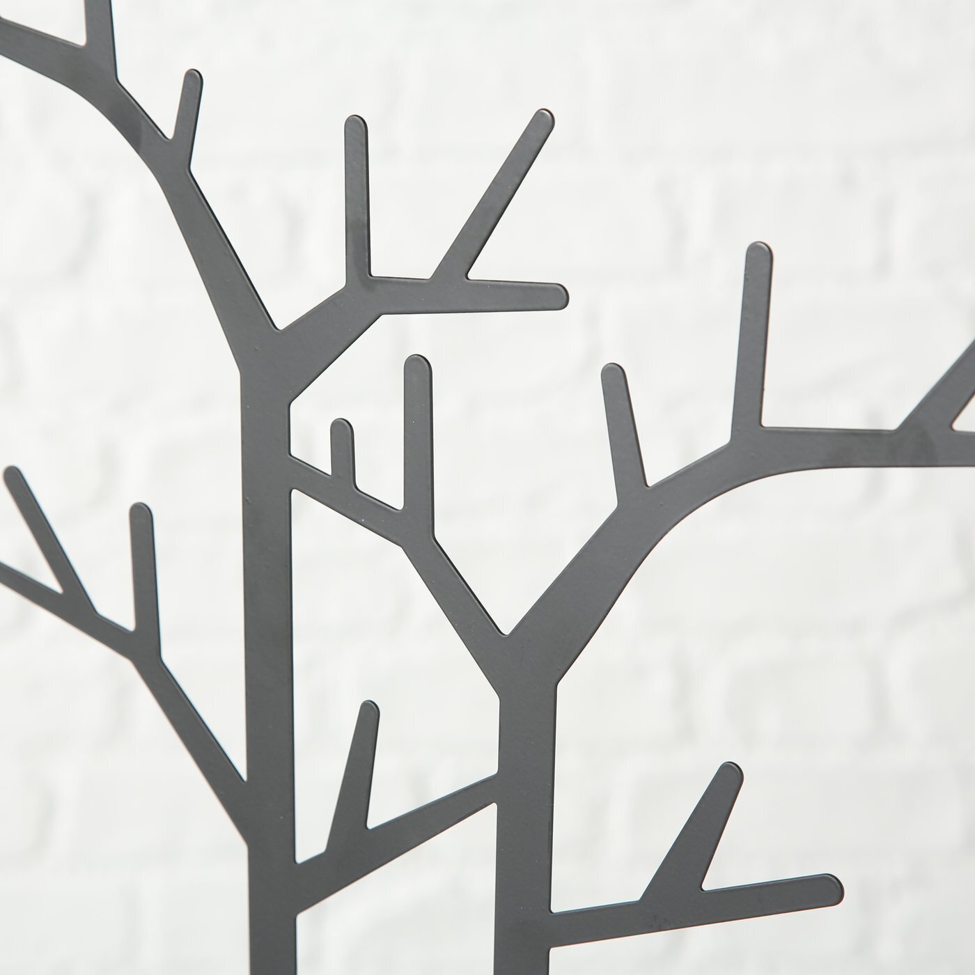 Dekoaufsteller Schmuckständer Baum Arek, schwarz, natur 