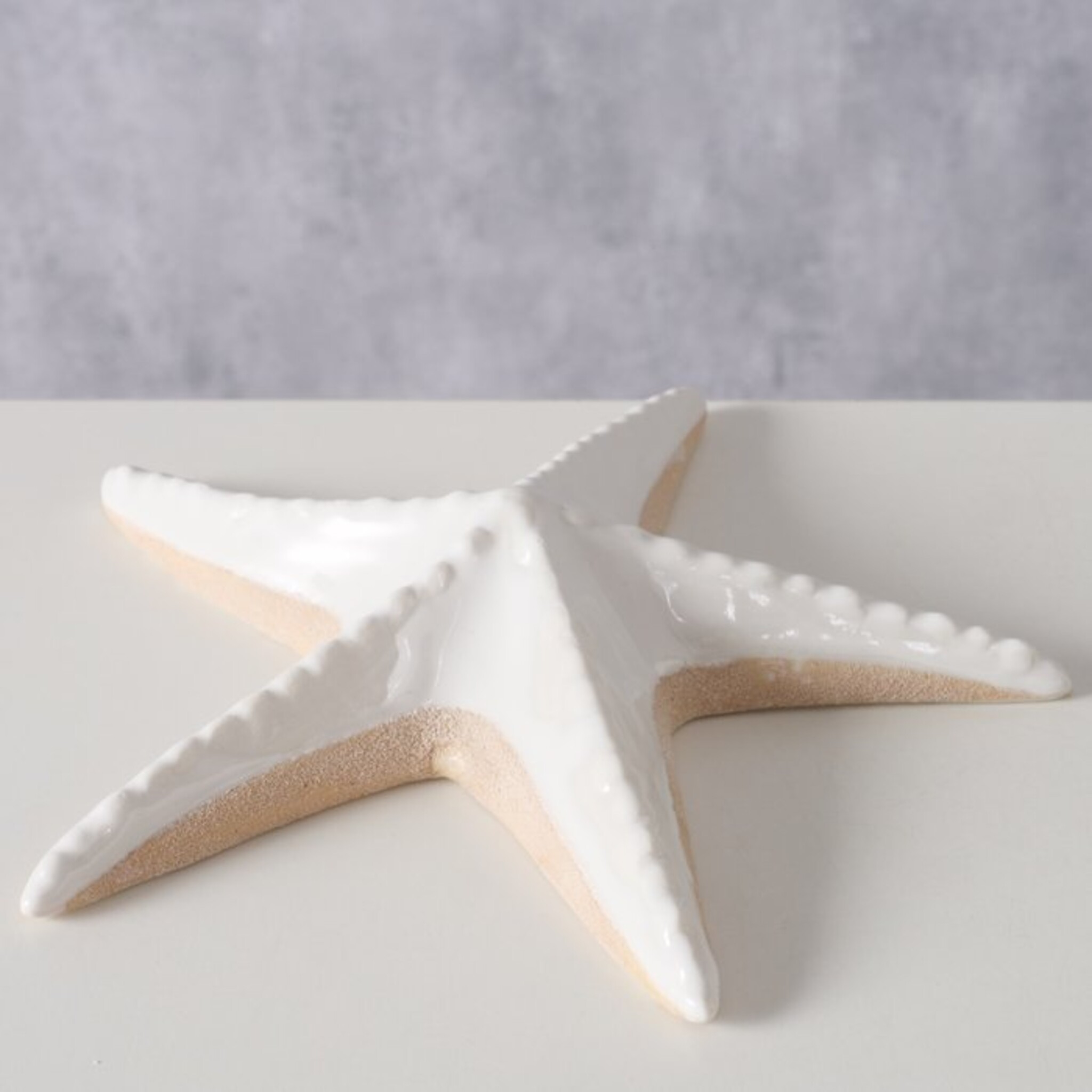 Dekoaufsteller Seestern Shelby, weiss 17 x 16 x 3 cm