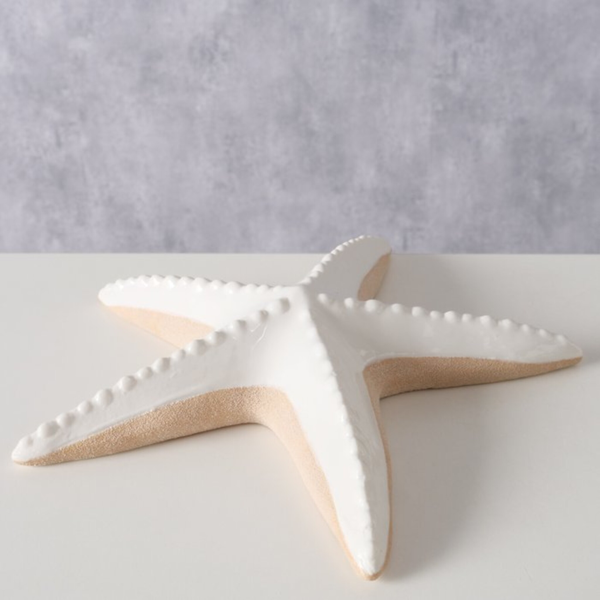 Dekoaufsteller Seestern Shelby, weiss 21 x 20 x 3,5 cm