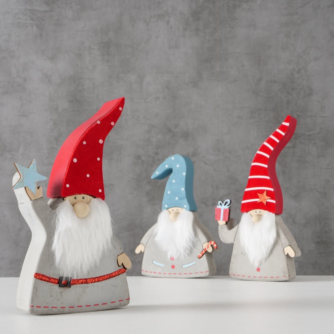 Dekoaufsteller Viggo 3er Set, mehrfarbig 